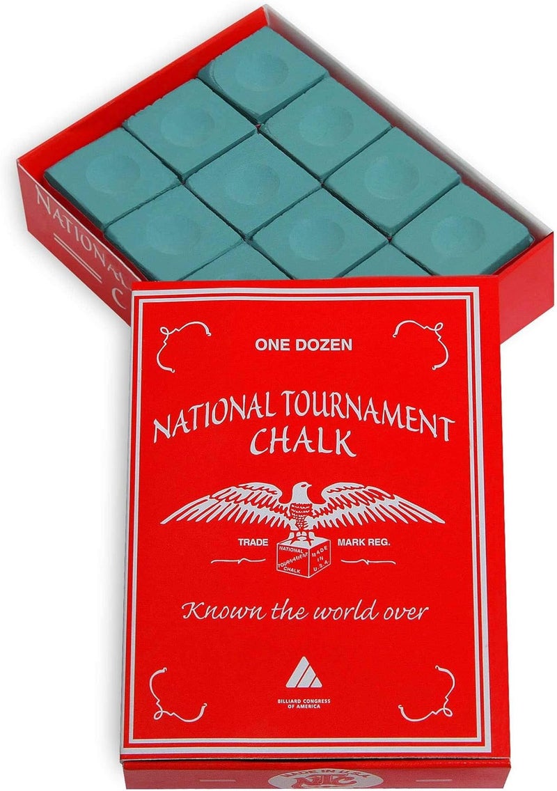 Silver Cup National Tournament Pool cue Billiard Premium Chalk - ONE Dozen - Image 1